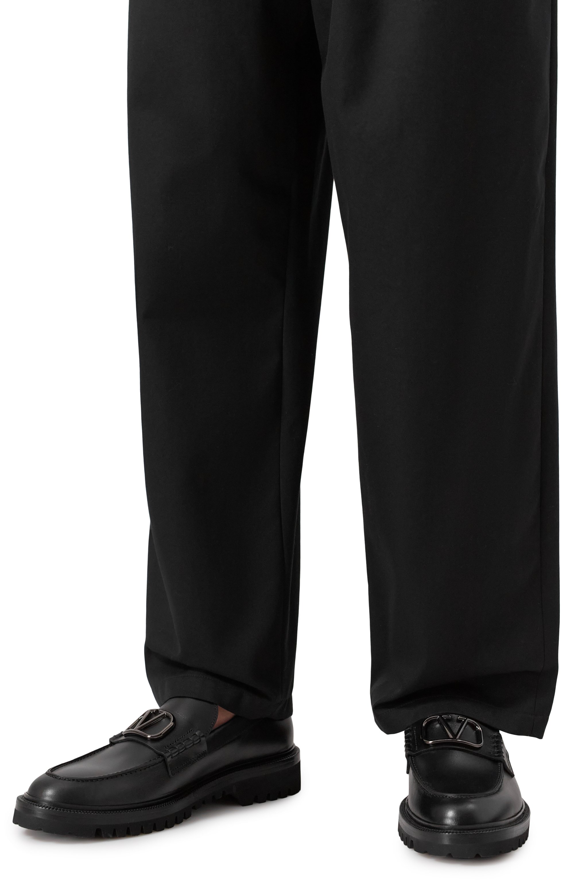 Кожаные лоферы VALENTINO, арт. 6Y2S0G20/PEW, фото 3