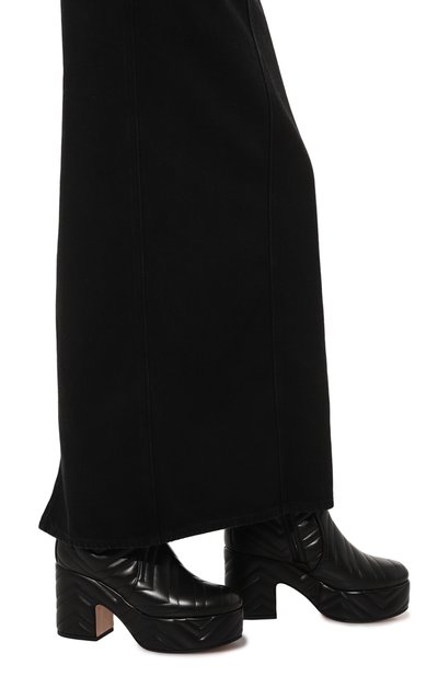 Кожаные ботильоны marmont GUCCI, арт. 659171/BK000, фото 3