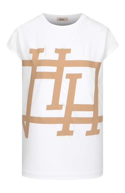 Женская хлопковая футболка HERNO, арт. JG000278D/52009