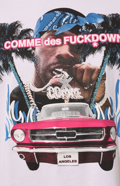 Хлопковая футболка COMME DES FUCKDOWN, арт. CDFU2284, фото 5