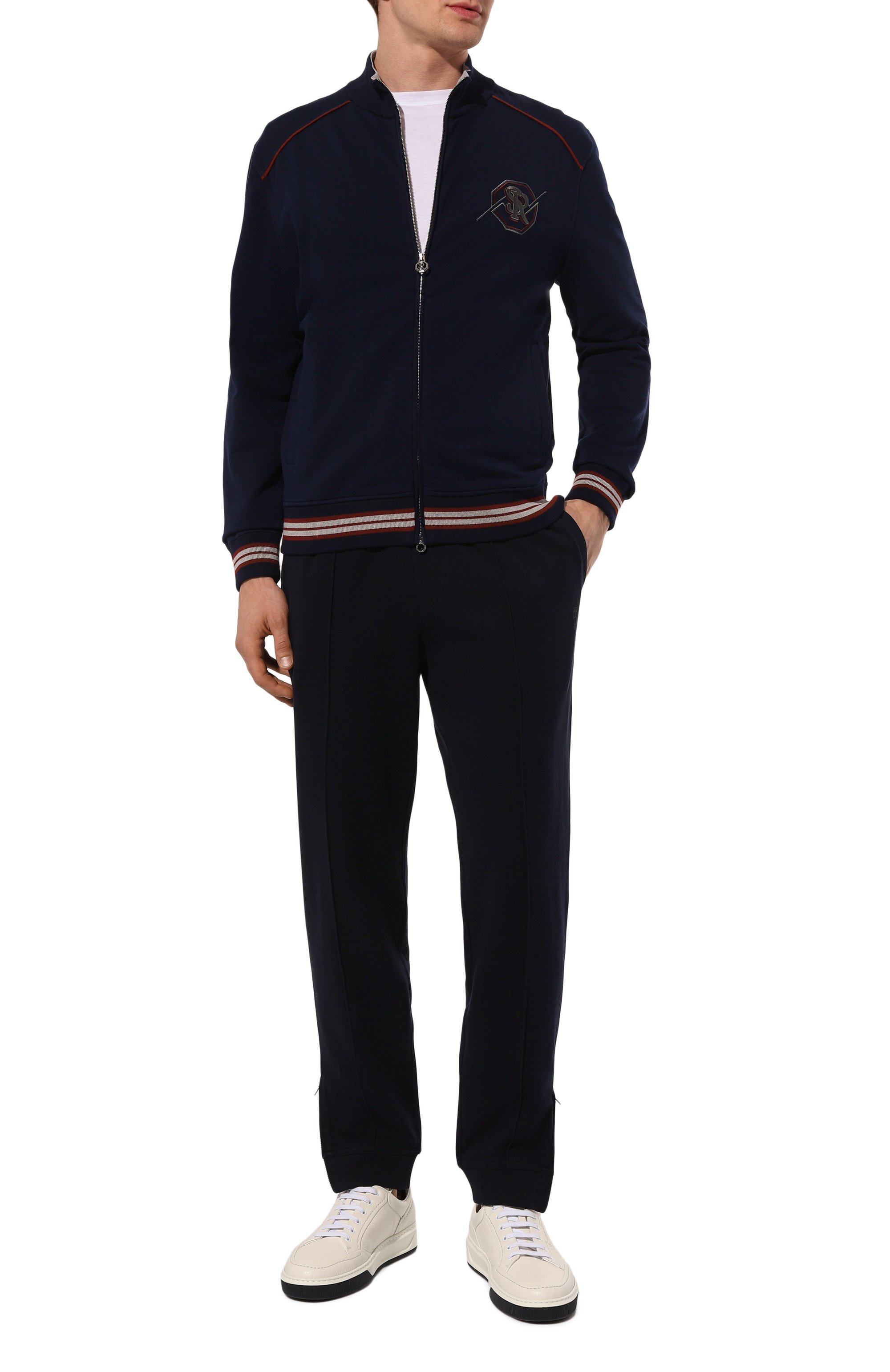 Хлопковые джоггеры BRUNELLO CUCINELLI, арт. MM8363211G, фото 2