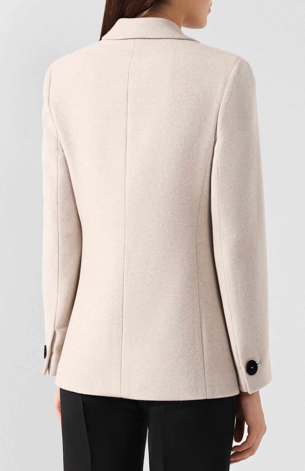 Кашемировый жакет GIORGIO ARMANI кремового цвета по цене 417500 руб., арт. 9WHGG0BE/T0020, фото 4 Кашемировый жакет GIORGIO ARMANI, арт. 9WHGG0BE/T0020, фото 4