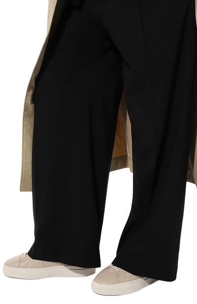 Кожаные кеды SANTONI бежевого цвета по цене 64150 руб., арт. WBGT60943PNNPSB0, фото 3 Кожаные кеды SANTONI, арт. WBGT60943PNNPSB0, фото 3