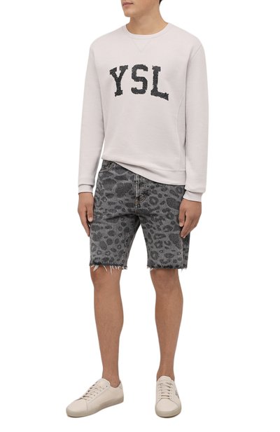 Хлопковый свитшот SAINT LAURENT, арт. 666979/Y36IP, фото 2