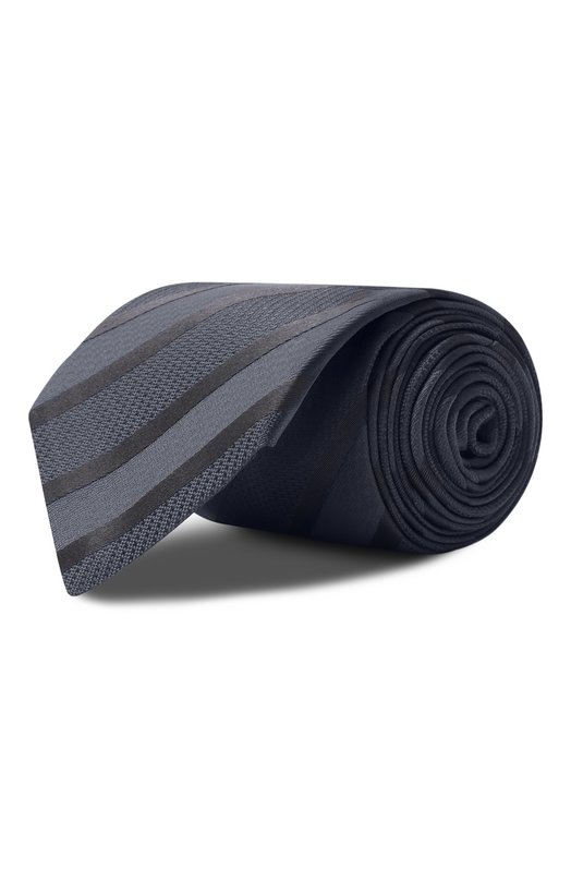 Шелковый галстук Brunello Cucinelli MR8460018P Серый MR8460018P