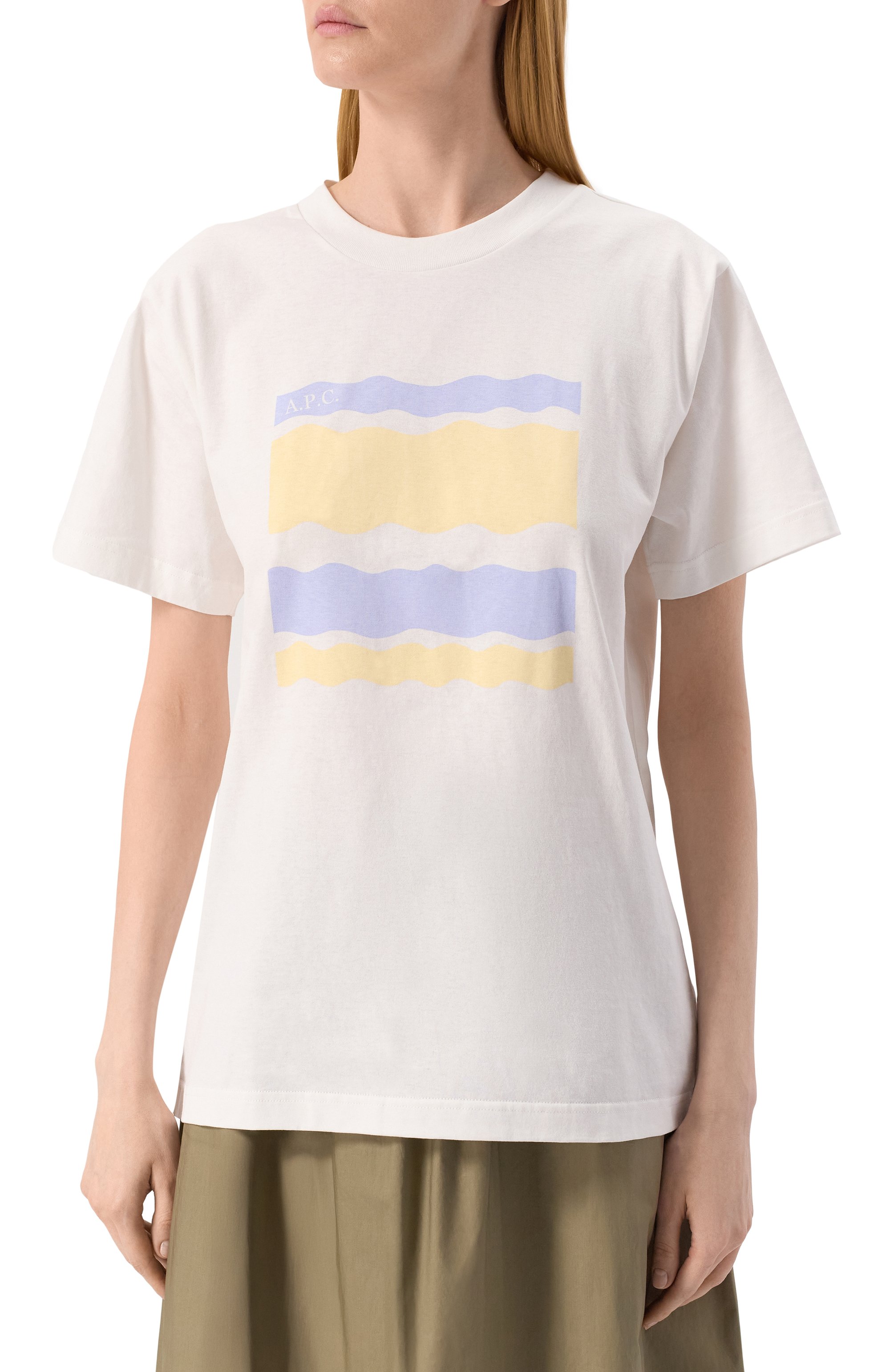 Хлопковая футболка A.P.C., арт. C0GCK-M26506, фото 3