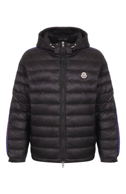 Мужская утепленная куртка MONCLER черного цвета, арт. 1A00012/53279/999 | Фото 1 (Материал подклада: Синтетический материал; Драгоценные камни: Простав�лено; Материал сплава: Проставлено; Рукава: Длинные; Длина (верхняя одежда): Короткие; Материал внешний: Синтетический материал)