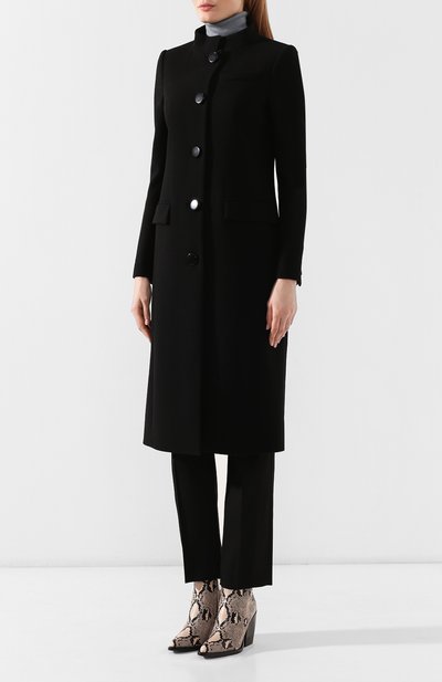 Шерстяное пальто GIVENCHY черного цвета по цене 290500 руб., арт. BWC05B127Y, фото 3 Шерстяное пальто GIVENCHY, арт. BWC05B127Y, фото 3