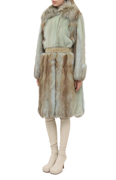 Шуба из меха норки и лисы LANVIN, арт. RW-C0135F-VI23-H16, фото 3