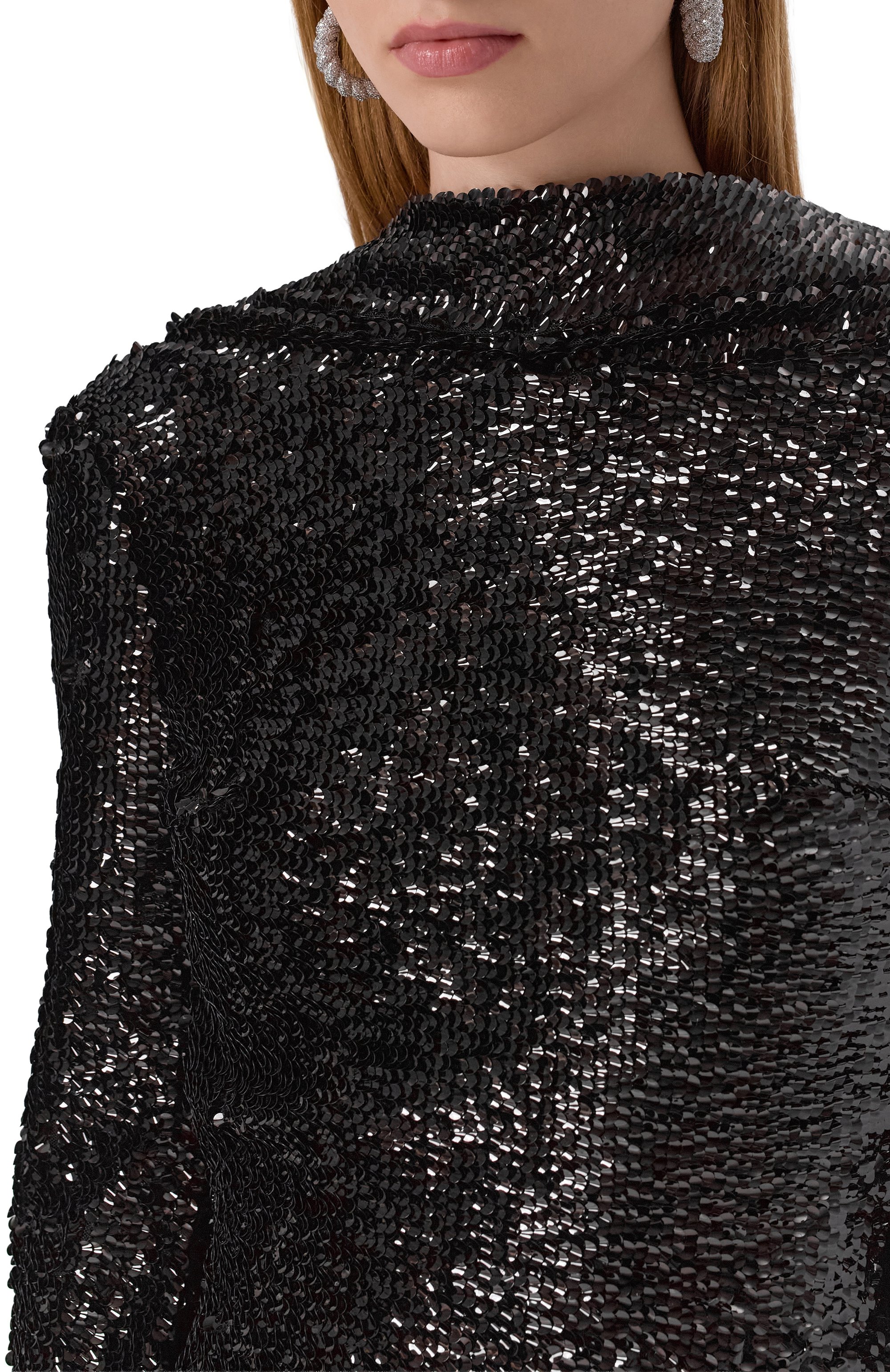 Платье с отделкой пайетками GIUSEPPE DI MORABITO, арт. 05FWDR490 05306, фото 5