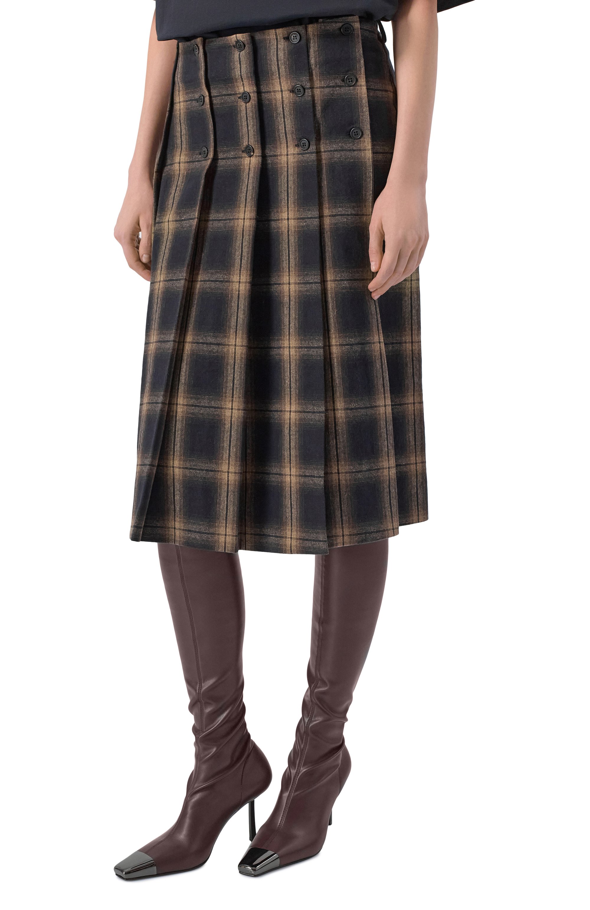 Хлопковая юбка THE ATTICO, арт. 260WCS00287/CCC124AA, фо то 3