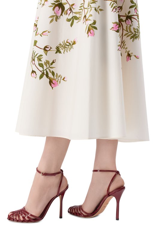 Кожаные босоножки Giambattista Valli 25FWKVLIS262/62PLE Красный  25FWKVLIS262/62PLE Фото 2