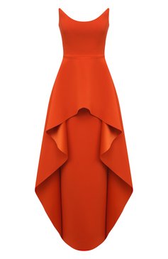 Женское платье SOLACE LONDON оранжевого цвета, арт. 0S33027 | Фото 1 (Длина Ж (юбки, платья, шорты): Миди; Материал внешний: Синтетический материал; Драгоценные камни: Проставлено; Материал сплава: Проставлено; Стили: Романтичный; Женское Кросс-КТ: Платье-одежда; Случай: Коктейльный; Рукава: С открытыми плечами)