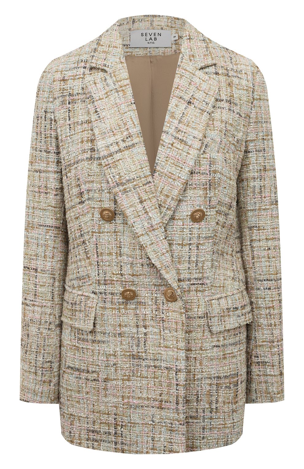 Двубортный жакет SEVEN LAB, арт. JK tw multi beige, фото 1