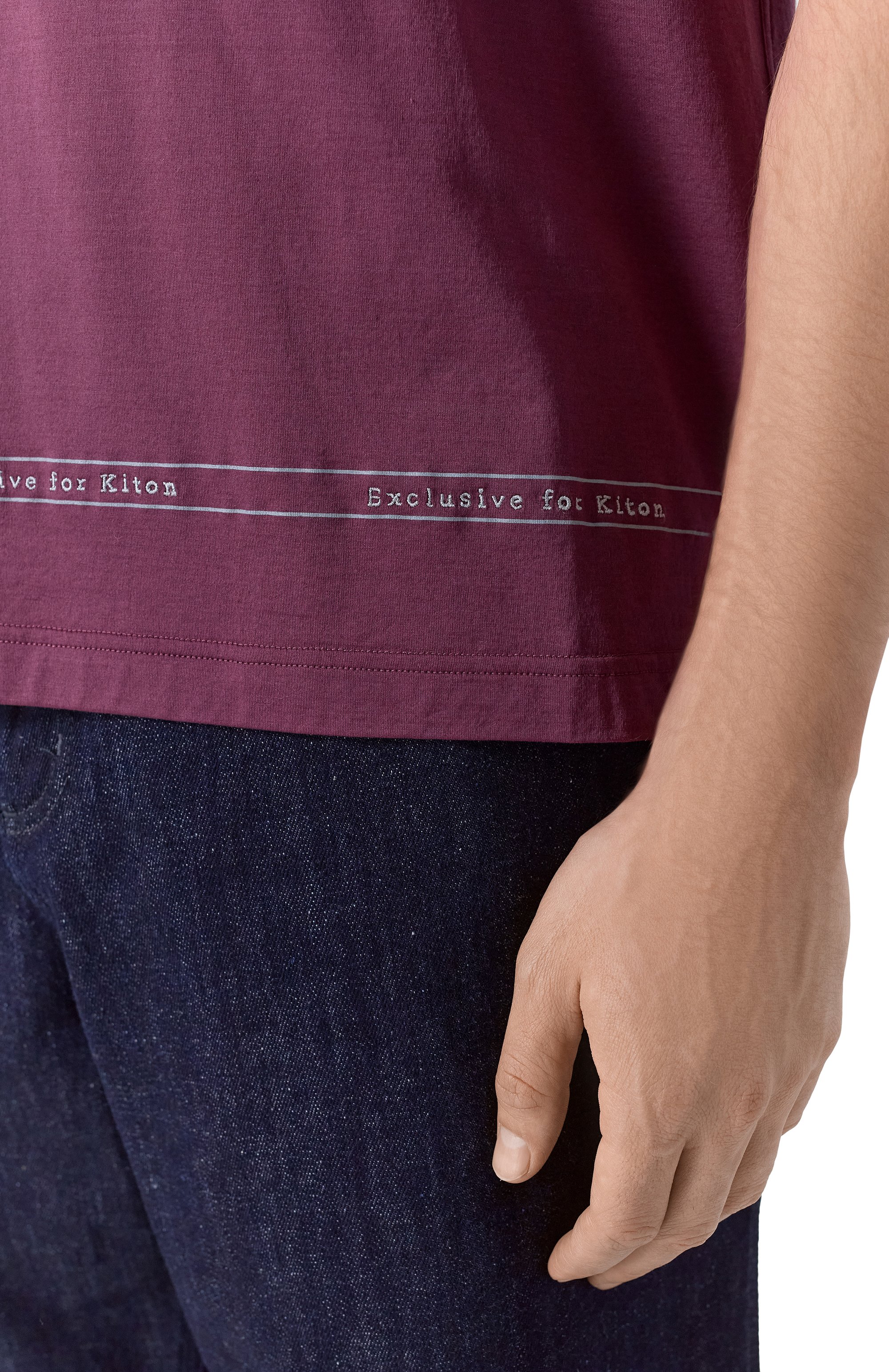 Хлопковая футболка KITON, арт. UMK0824K340, фото 5