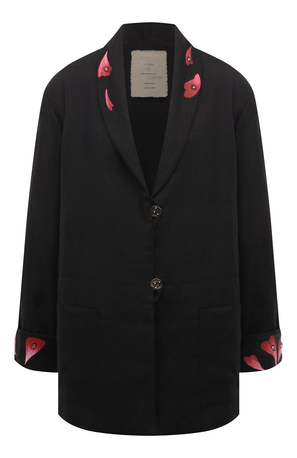 Жакет из хлопка и льна MIDGARD PARIS, арт. F1-JK1-BK, фото 1