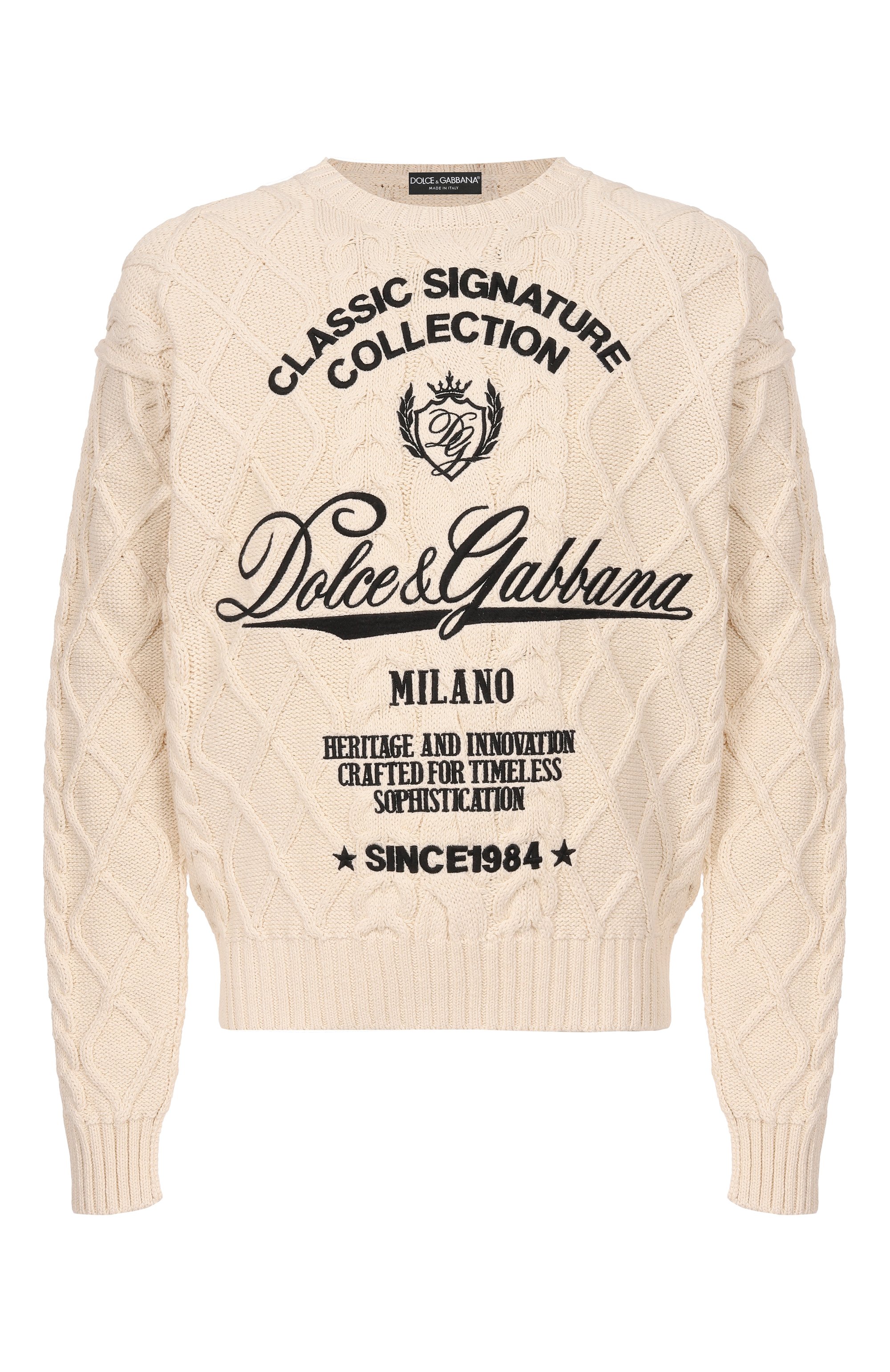 Хлопковый свитер DOLCE & GABBANA, арт. GXX37Z/JGMFL, фото 1