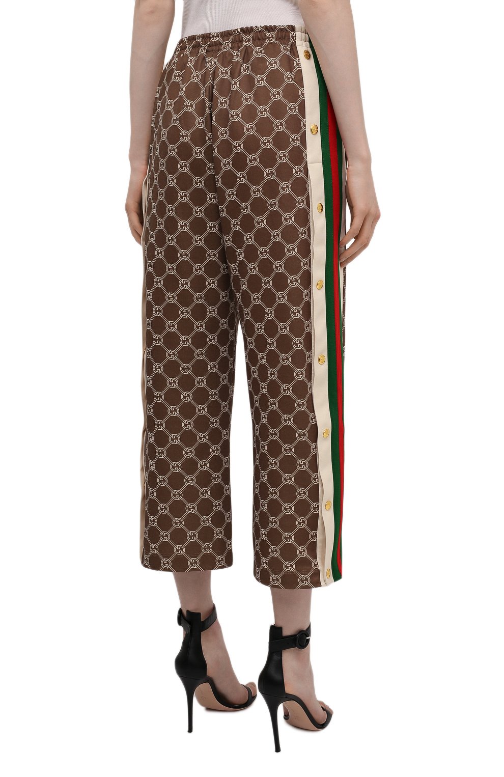 Брюки GUCCI коричневого цвета по цене 142500 руб., арт. 671496/XJD1G, фото 4 Брюки GUCCI, арт. 671496/XJD1G, фото 4