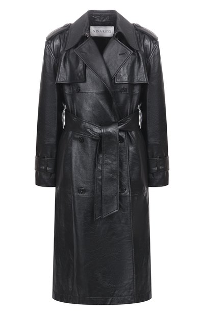 Женский кожаный тренч NINA RICCI, арт. 25AUMA017/LB0074