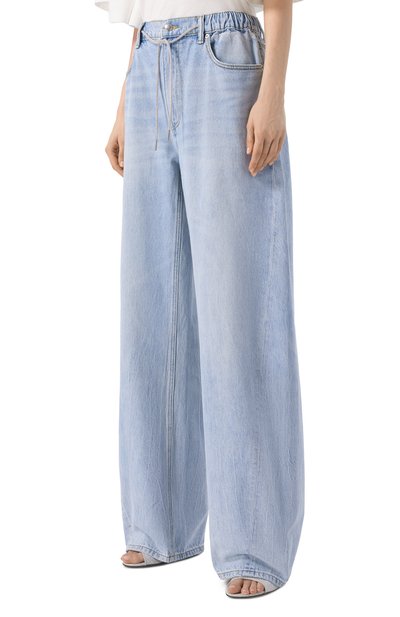 Джинсы ALEXANDER WANG голубого цвета по цене 89950 руб., арт. 4DC3264165, фото 3 Джинсы ALEXANDER WANG, арт. 4DC3264165, фото 3