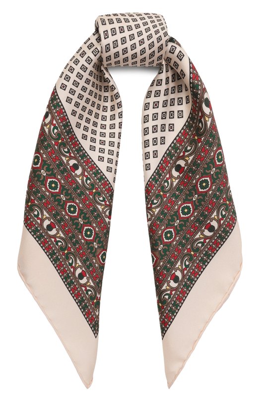 Шелковый платок Loro Piana FAQ0697 Бежевый FAQ0697