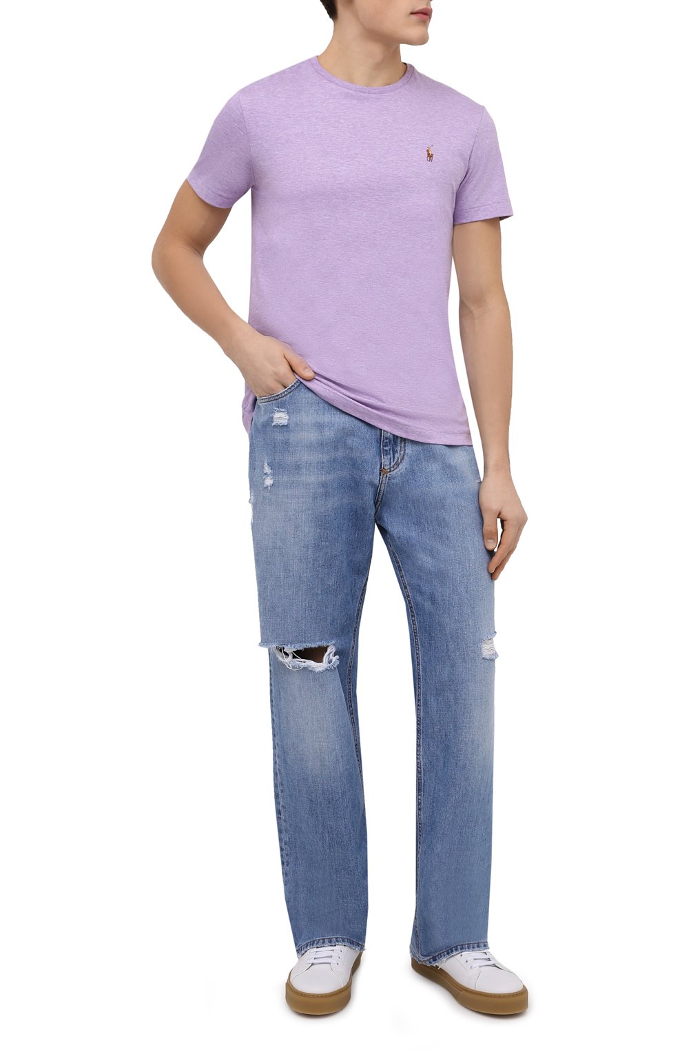 Хлопковая футболка POLO RALPH LAUREN, арт. 710740727, фото 2