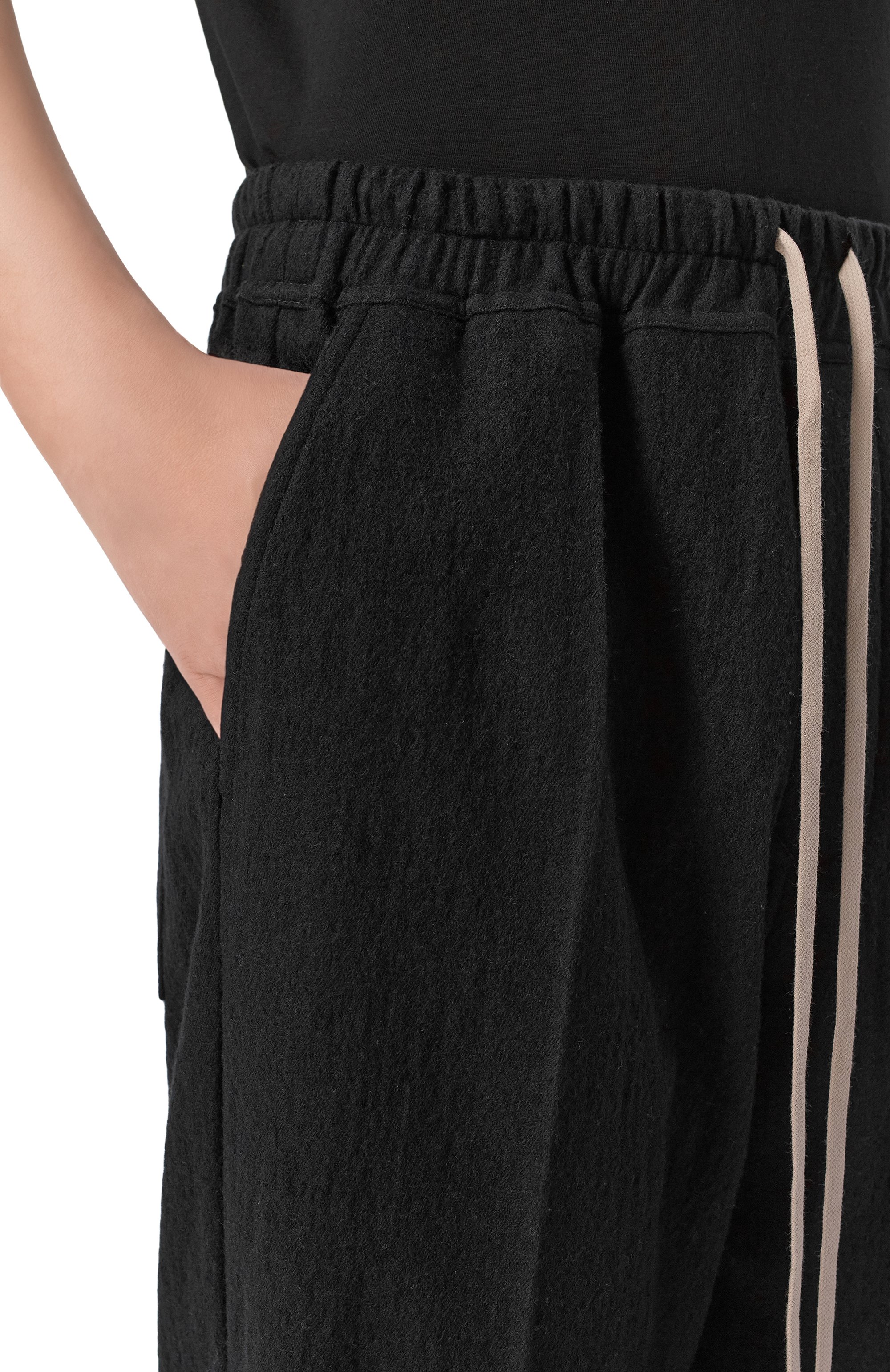 Брюки из хлопка и шерсти RICK OWENS, арт. RU02F4378/FLM, фото 5
