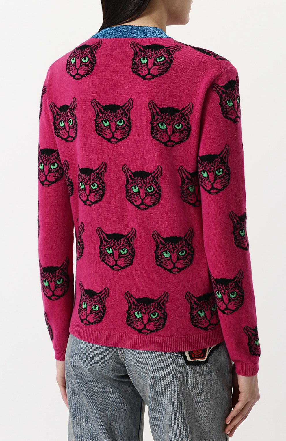 Пуловер из смеси шерсти и кашемира с круглым вырезом GUCCI, арт. 503896/X9P26, фото 4