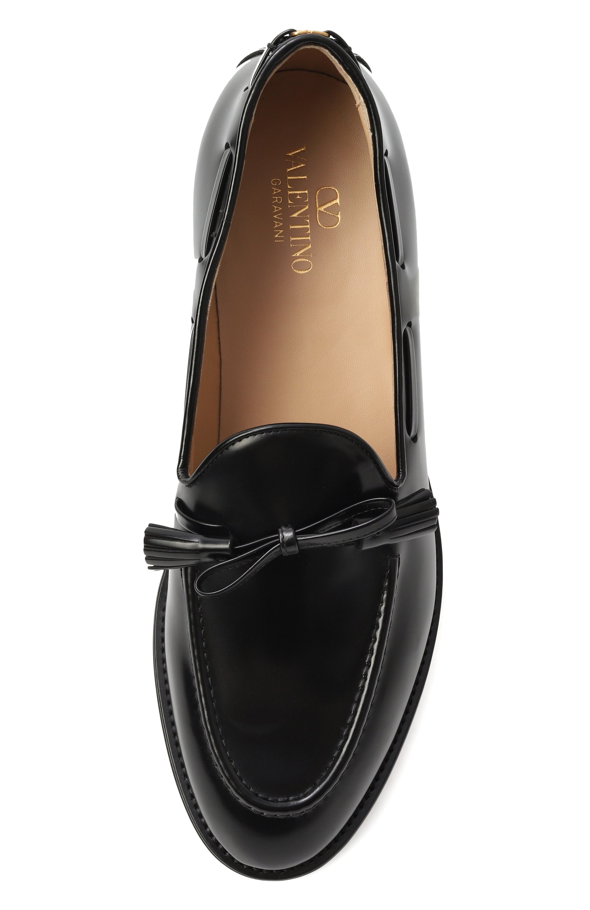 Кожаные лоферы bowshire VALENTINO, арт. 7Y2S0L07/CEE, фото 6