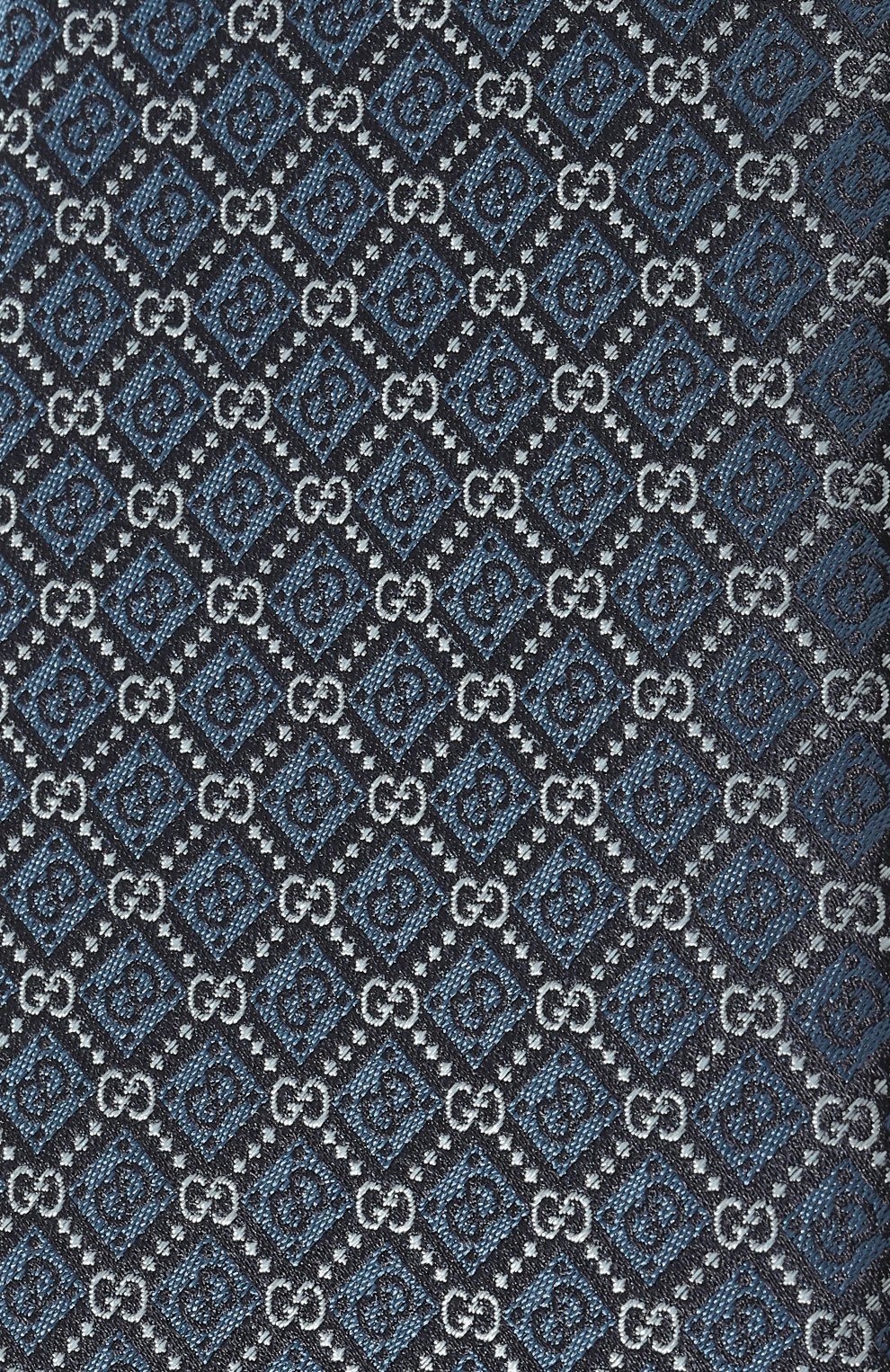 Шелковый галстук GUCCI синего цвета по цене 28800 руб., арт. 571800 4E002, фото 4 Шелковый галстук GUCCI, арт. 571800 4E002, фото 4