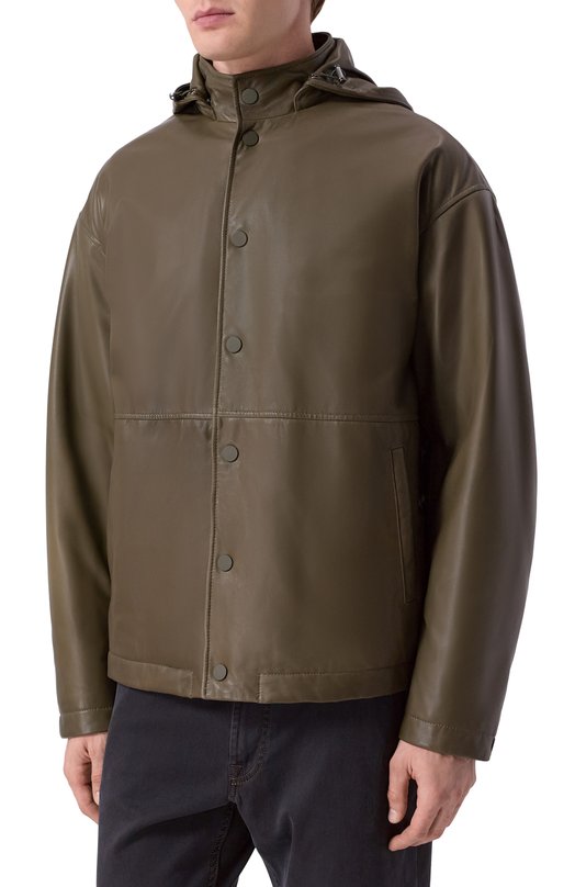 Кожаная куртка MVST M25.1PM.B004/CREAM NAPPA Хаки  M25.1PM.B004/CREAM NAPPA Фото 3