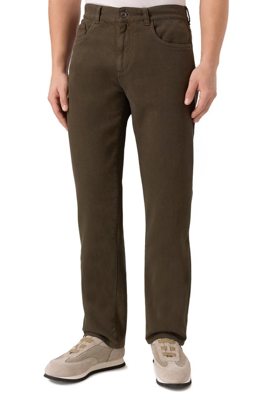 Джинсы Canali 91719/PD01239 Хаки  91719/PD01239 Фото 3