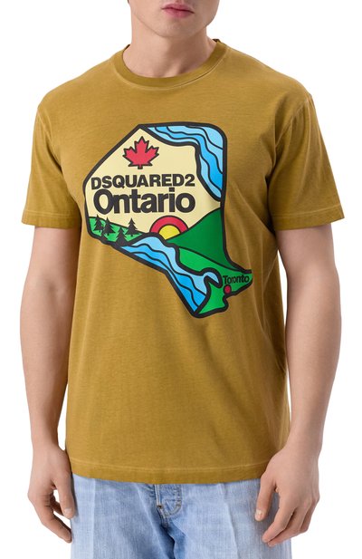 Хлопковая футболка DSQUARED2, арт. S74GD1392/D20035, фото 3