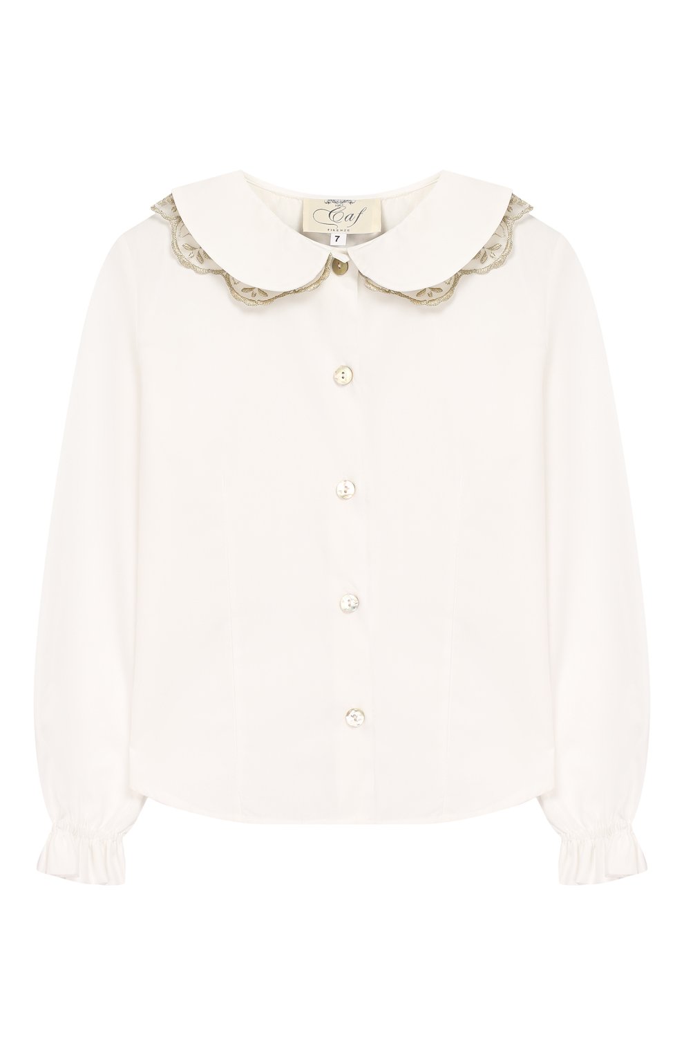 Хлопковая блуза с отделкой CAF, арт. 24.22-P0/9A-11A, фото 1