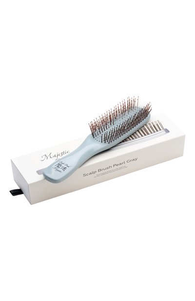 Женская расческа scalp brush 372 зубца, оттенок серый жемчуг MAJESTIC, арт. 4673748653027