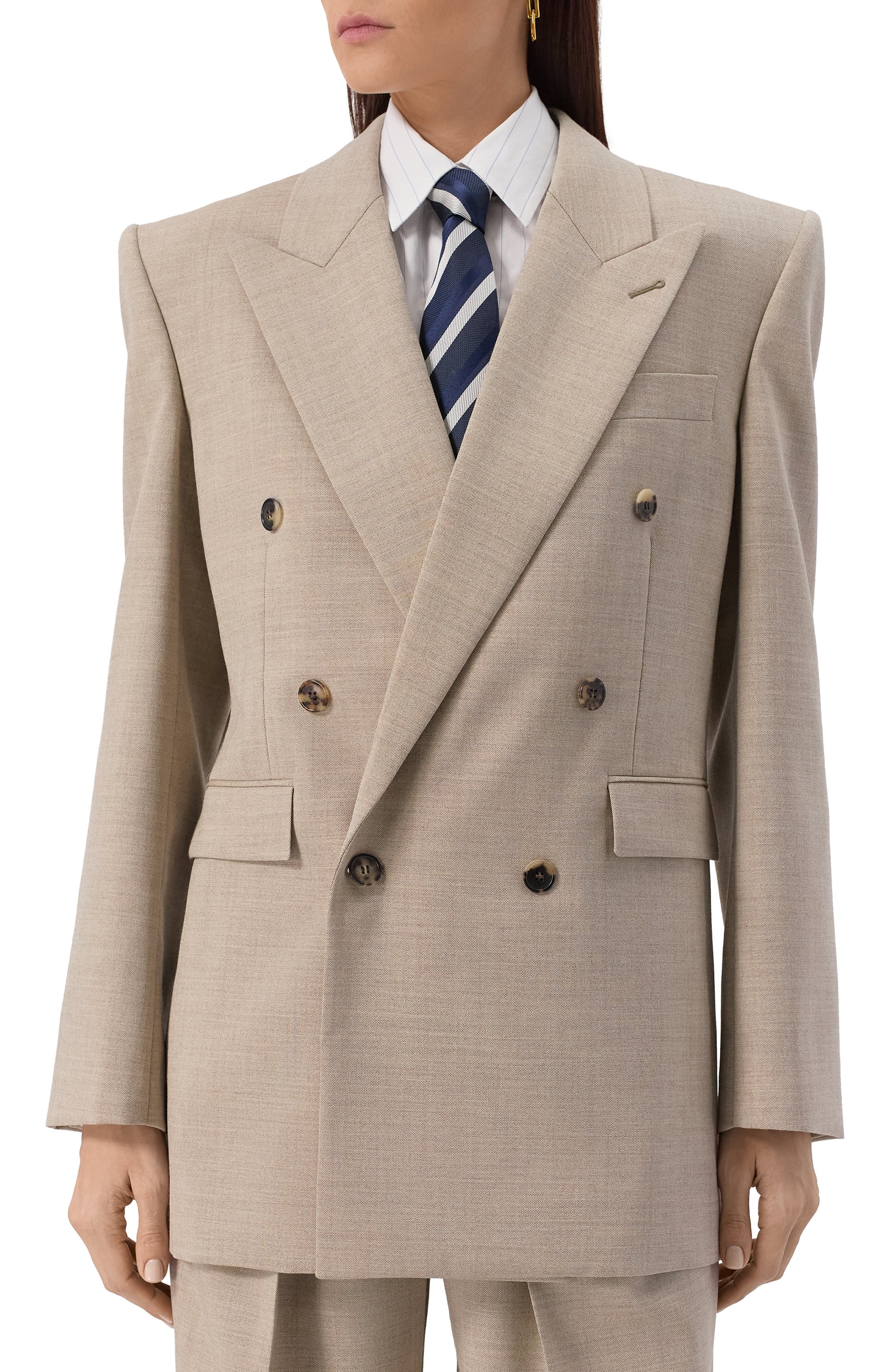 Шерстяной жакет SAINT LAURENT, арт. 823616/Y5K17, фото 3