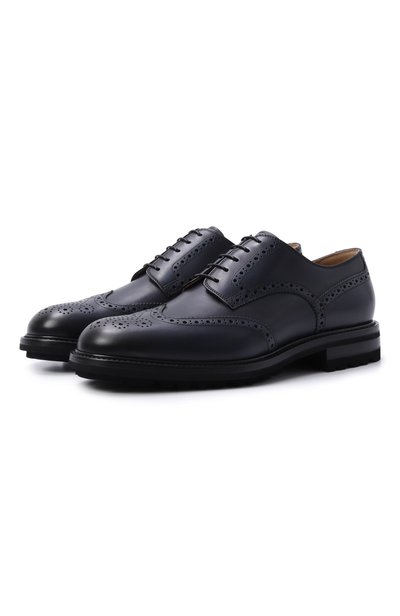 Мужские кожаные дерби KITON, арт. USSA465N01508