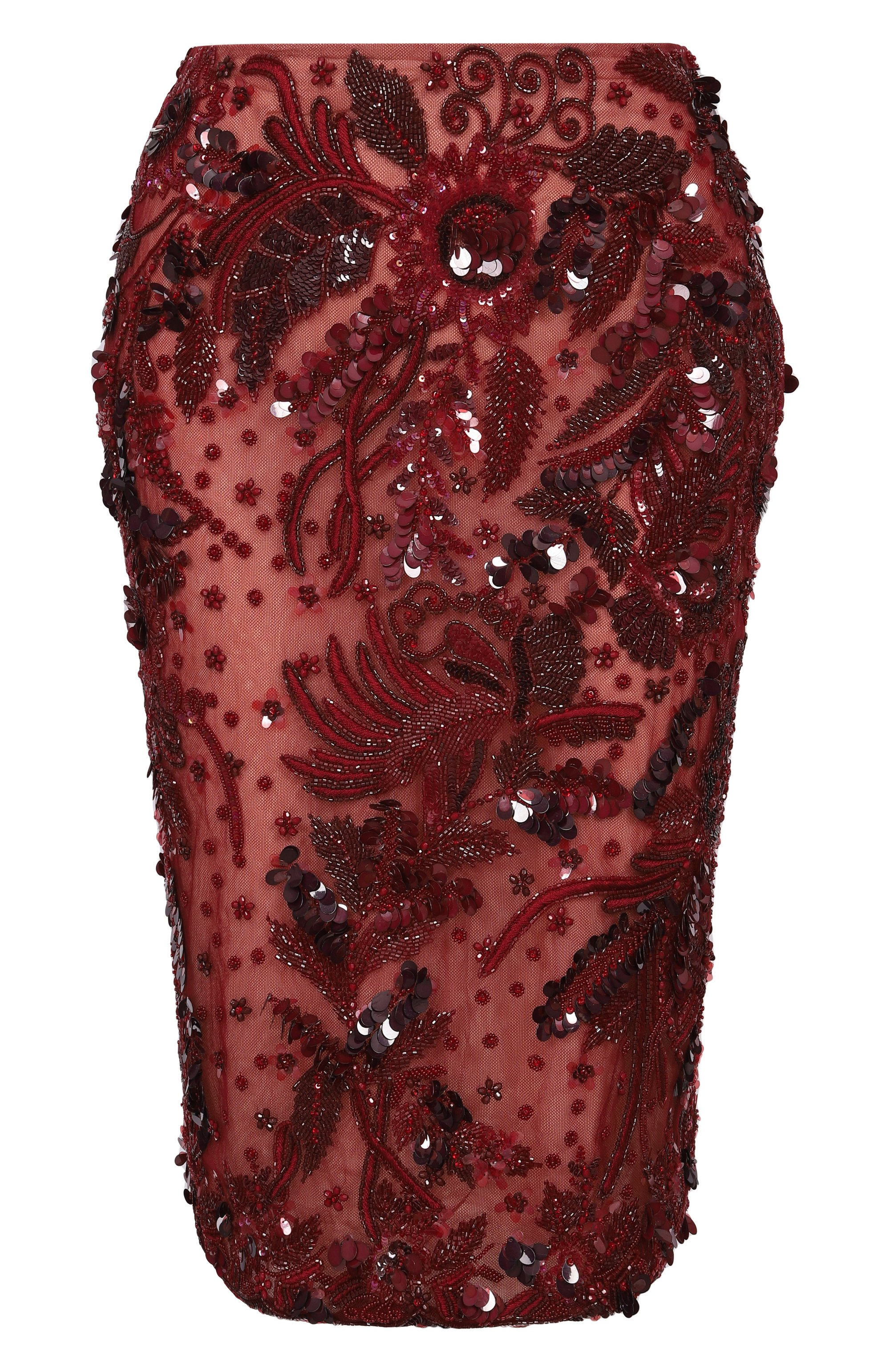 Юбка с отделкой пайетками ELIE SAAB, арт. SK225NF25/BE044, фото 1