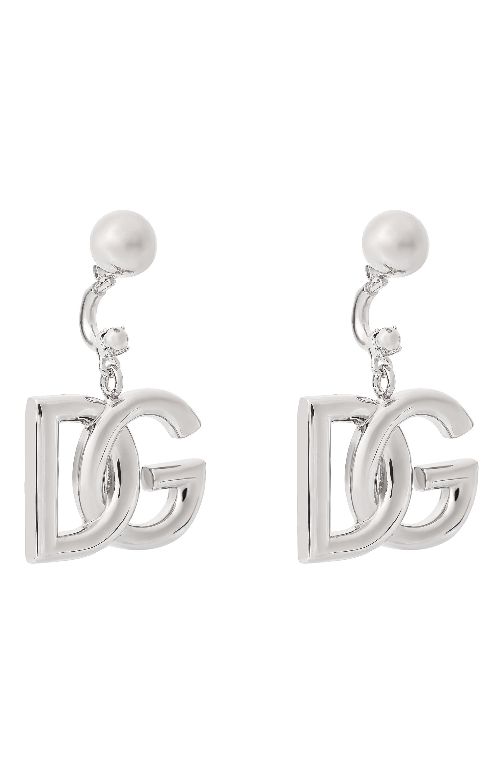 Серьги DOLCE & GABBANA серебряного цвета по цене 42100 руб., арт. WEN6P1/W1111, фото 3 Серьги DOLCE & GABBANA, арт. WEN6P1/W1111, фото 3