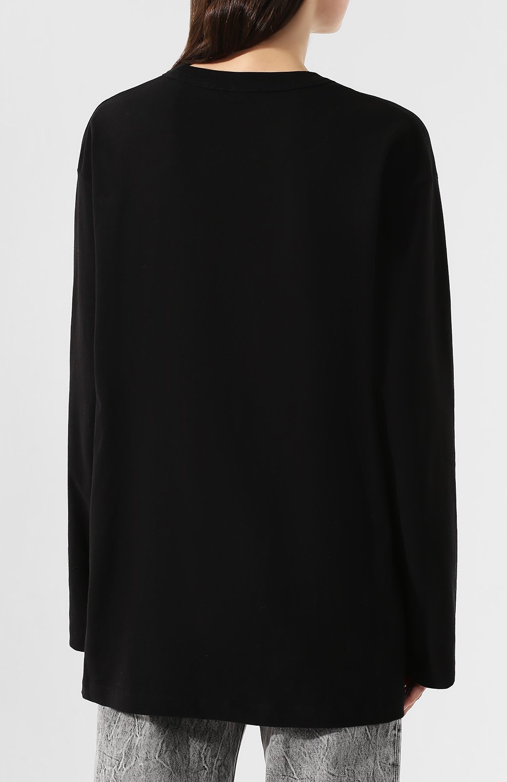 Хлопковый лонгслив ALEXANDERWANG.T, арт. 4CC1201090, фото 4