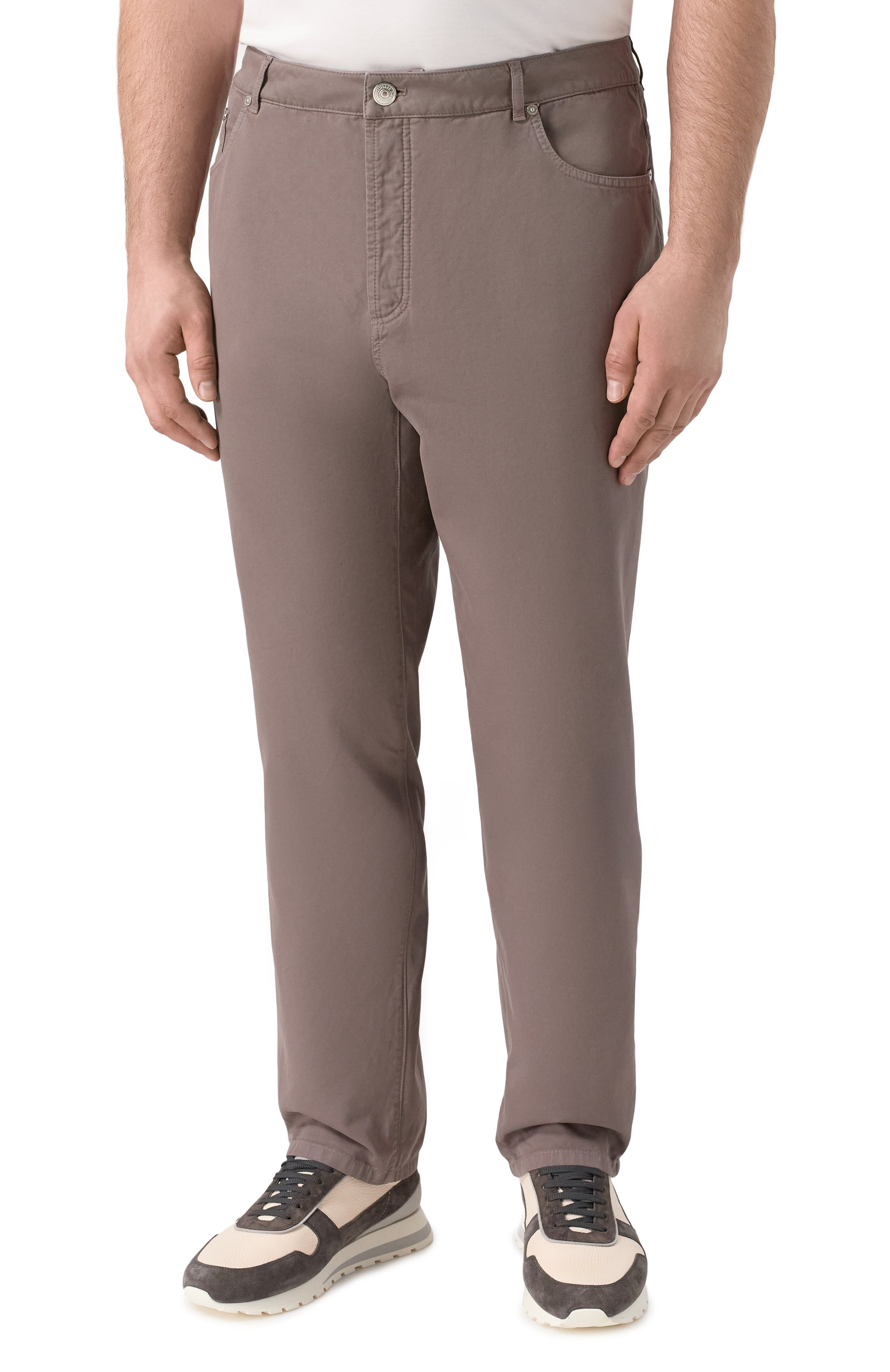 Хлопковые брюки BRUNELLO CUCINELLI, арт. M252DF1010, фото 3