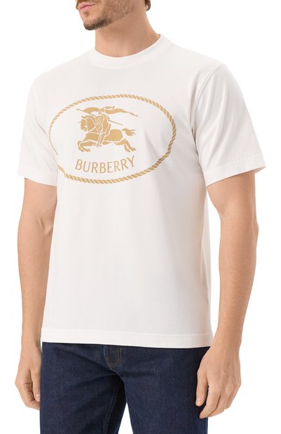 Хлопковая футболка BURBERRY, арт. 8110112, фото 3