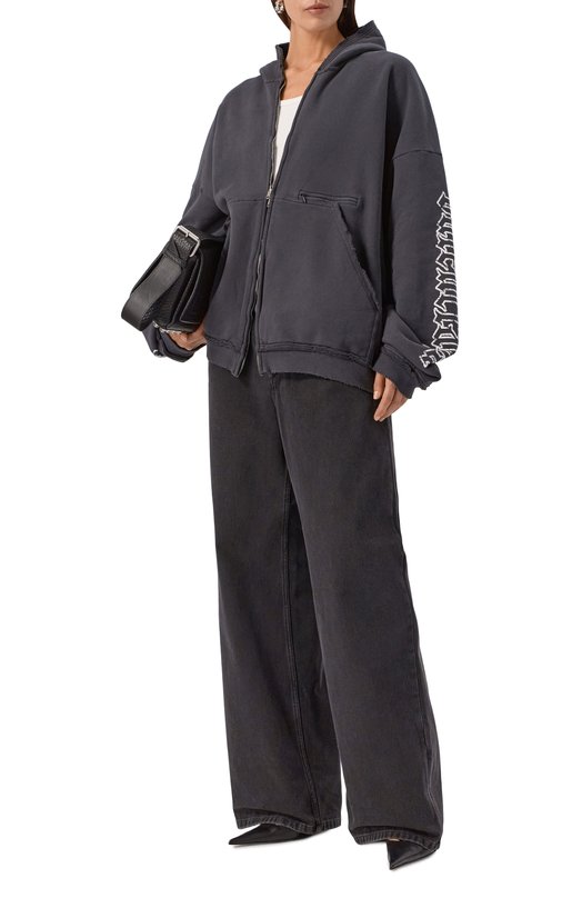 Хлопковая толстовка Balenciaga 808227/TSVW5 Чёрный  808227/TSVW5 Фото 2