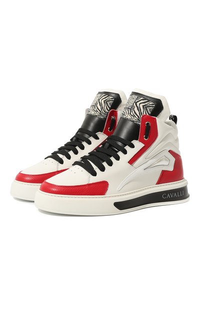 Кожаные кеды ROBERTO CAVALLI, арт. PRS014/PZA38, фото 1