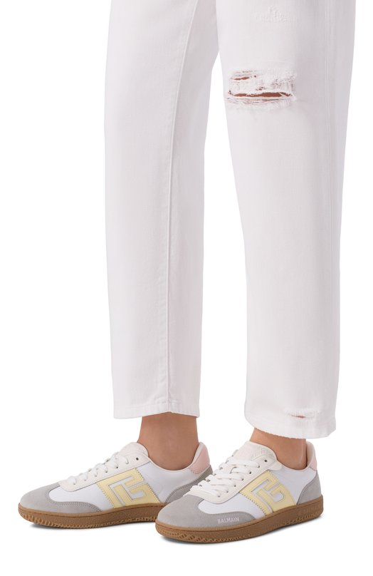 Текстильные кеды Swan Balmain GN1VI735/TCLN Белый  GN1VI735/TCLN Фото 2