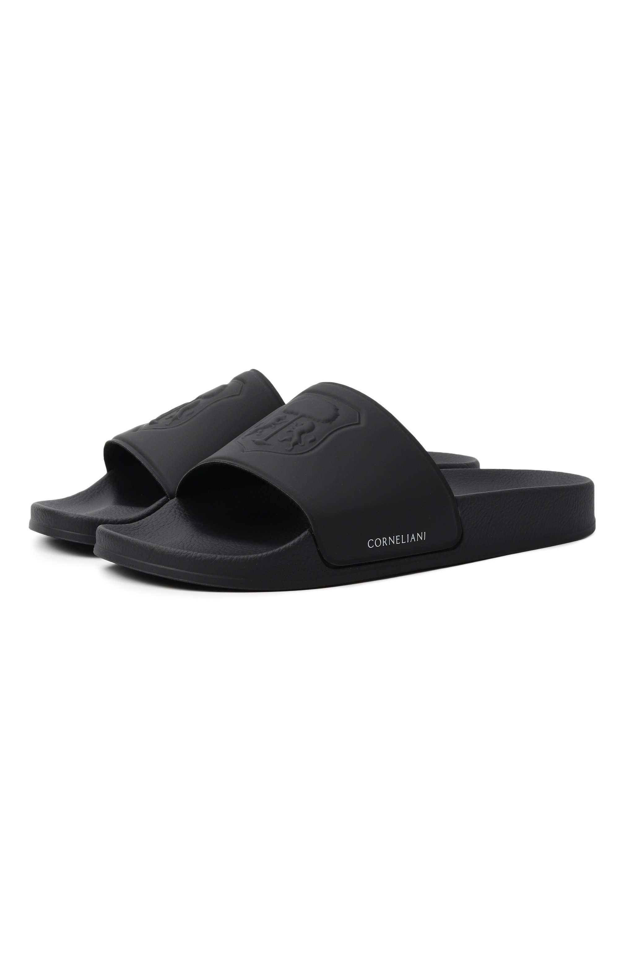 Шлепанцы CORNELIANI черного цвета по цене 18500 руб., арт. 27TM88/2720961, фото 1 Шлепанцы CORNELIANI, арт. 27TM88/2720961, фото 1