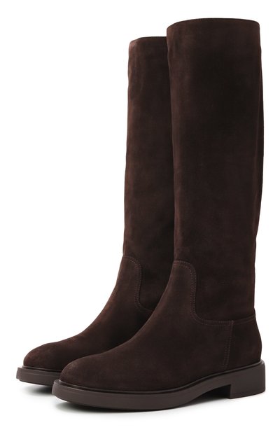 Женские замшевые сапоги ascott GIANVITO ROSSI, арт. G80128.20G0M.SUEM0KA