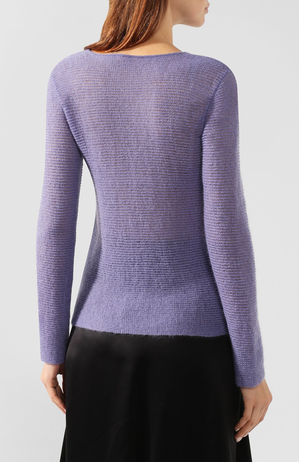 Свитер GIORGIO ARMANI сиреневого цвета по цене 57950 руб., арт. 6GAMA3/AMA8Z, фото 4 Свитер GIORGIO ARMANI, арт. 6GAMA3/AMA8Z, фото 4