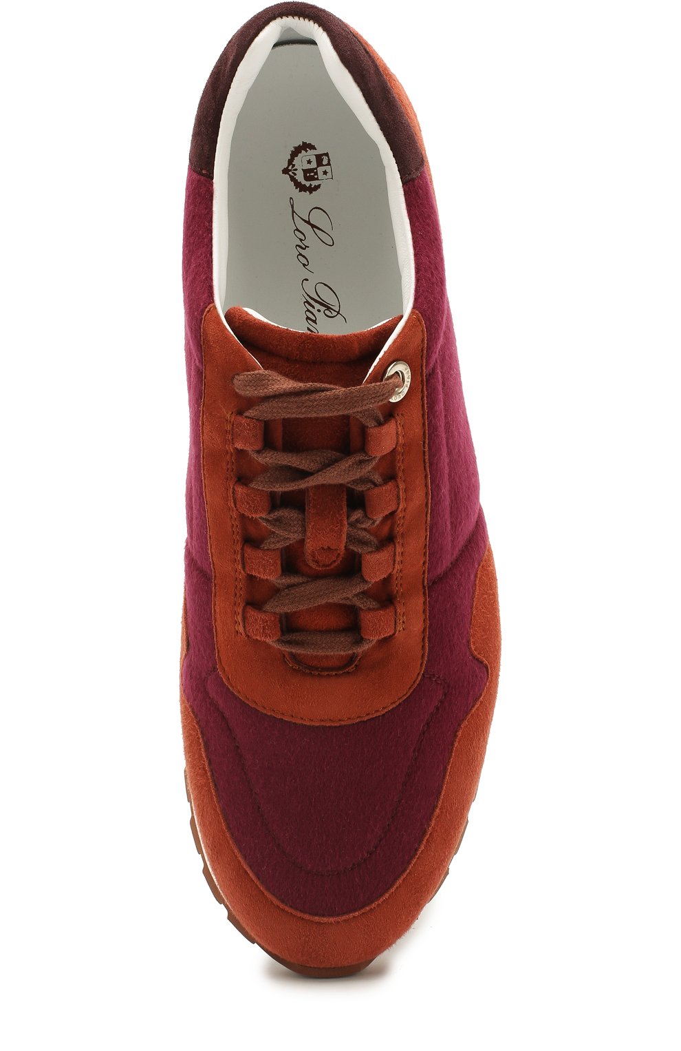 Замшевые кроссовки с отделкой из кашемира LORO PIANA, арт. FAG3631, фото 5