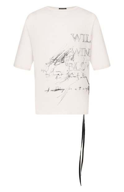 Мужская хлопковая футболка ANN DEMEULEMEESTER, арт. B0013826/FA206